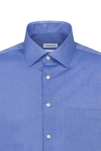 Seidensticker shirt french blue Modern