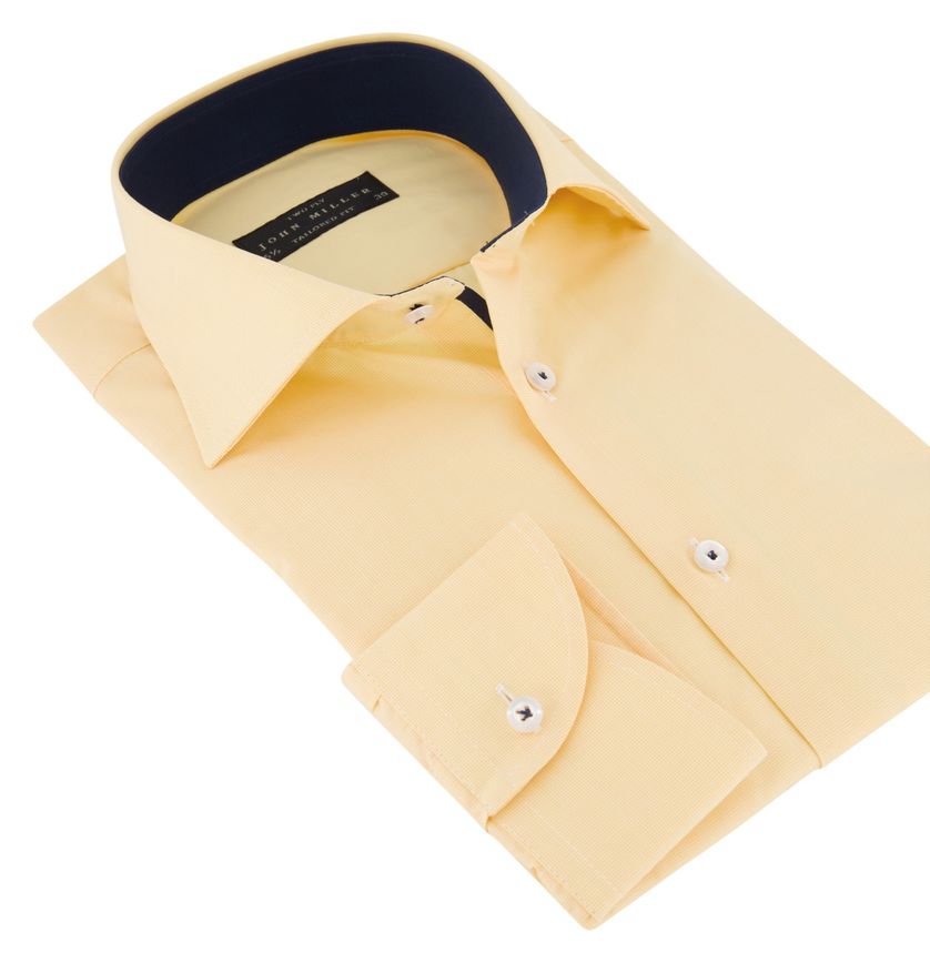John Miller overhemd ml7 Tailored Fit geel