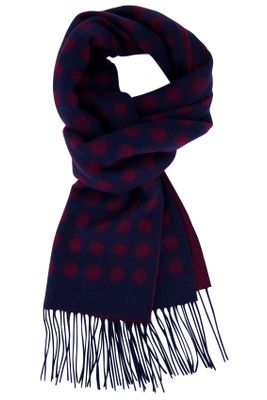 Laatste items Hemley sjaal donkerblauw bordeaux geprint