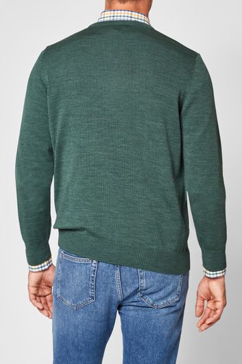 Pullover groen v-hals Maerz