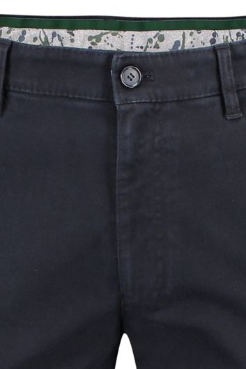 M.E.N.S.pantalon Madison donkerblauw uni zonder omslag