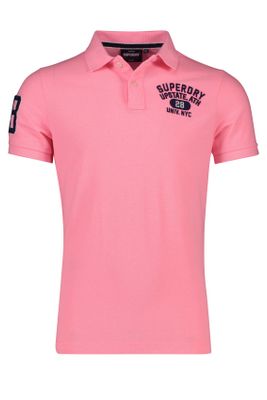 Superdry Superdry classic polo fluo roze