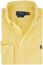 Polo Ralph Lauren casual overhemd normale fit geel effen 100% katoen