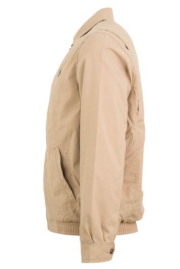 Polo Ralph Lauren zomerjas beige effen rits normale fit katoen