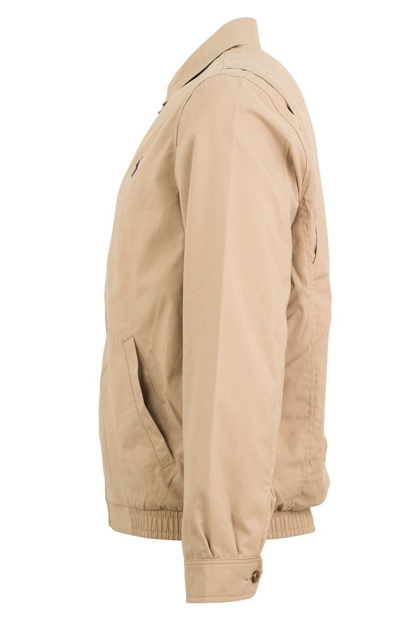 Polo Ralph Lauren zomerjas beige effen rits normale fit katoen