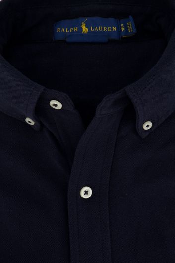 Big & Tall trui Polo Ralph Lauren donkerblauw effen 