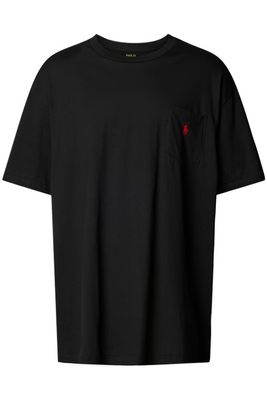 Polo Ralph Lauren Ralph Lauren T-shirt zwart Big & Tall donkerblauw met borstzak