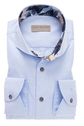 Tailored Fit overhemd John Miller blauw