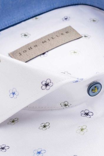 Overhemd John Miller Tailored Fit bloemenprint