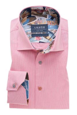 Ledub Roze overhemd Ledub Tailored Fit strijkvrij