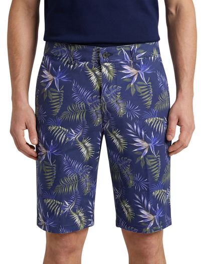 Portofino Portofino korte broek Everton donkerblauw geprint