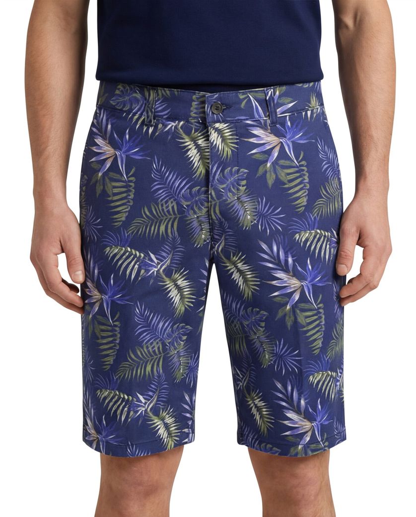 Portofino korte broek Everton donkerblauw geprint