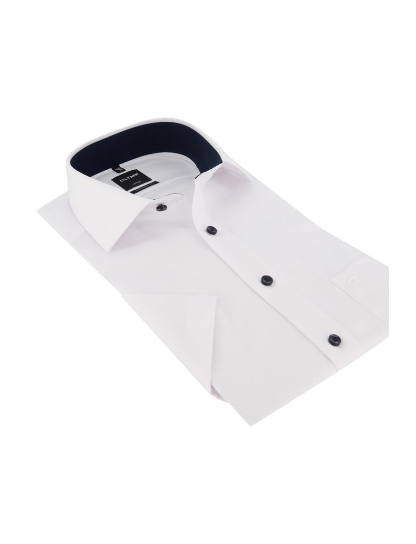 Korte mouwen overhemd Olymp Modern Fit wit
