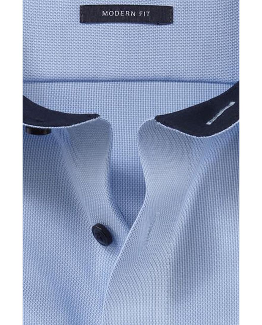 Strijkvrij Olymp Luxor overhemd blauw Modern Fit