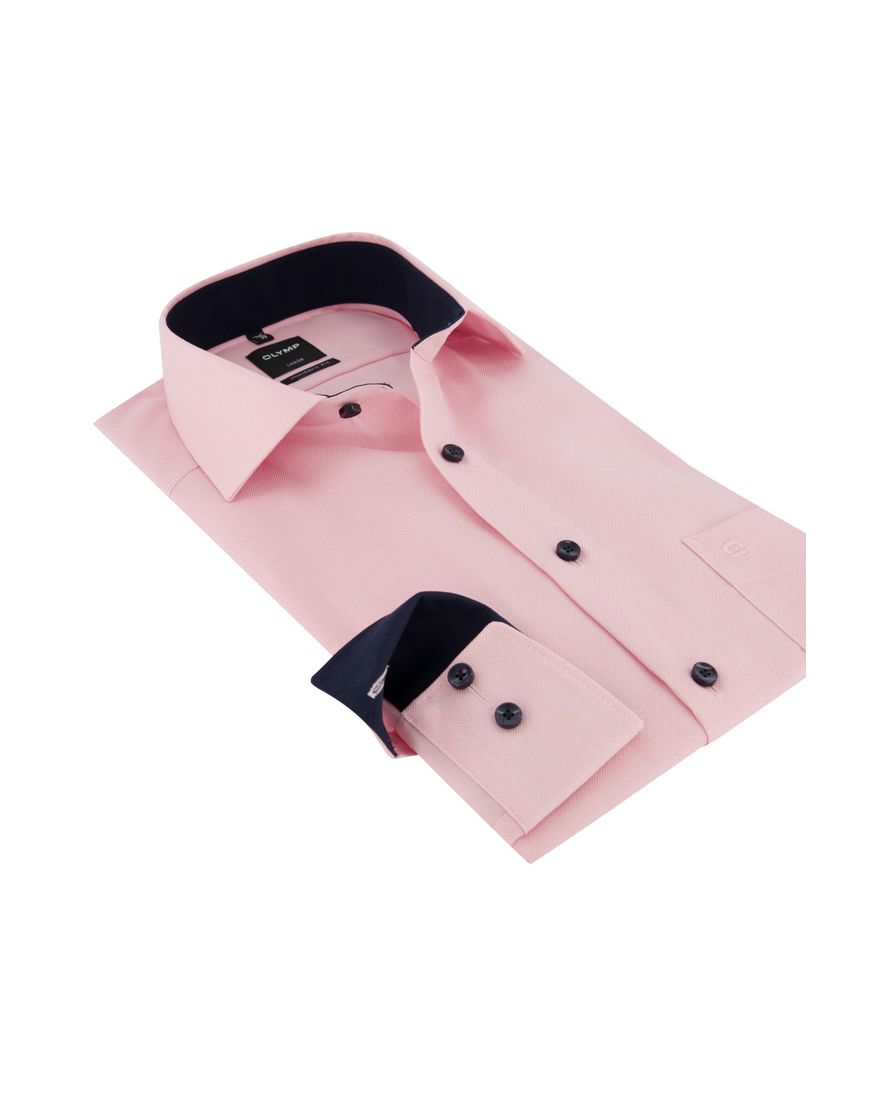 Overhemd Olymp Luxor Modern Fit roze effen