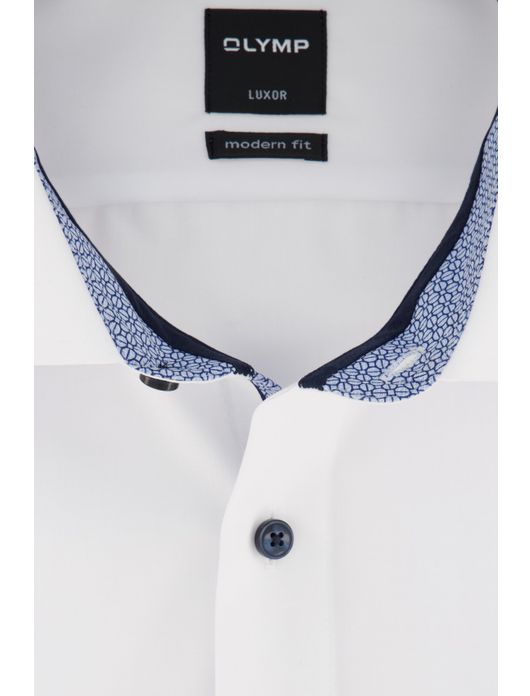 Olymp overhemd korte mouw Modern Fit wit