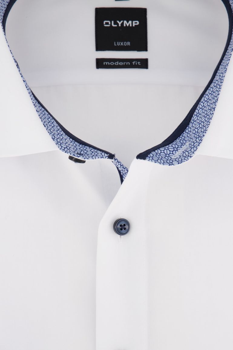 Overhemd Olymp mouwlengte 7 wit strijkvrij