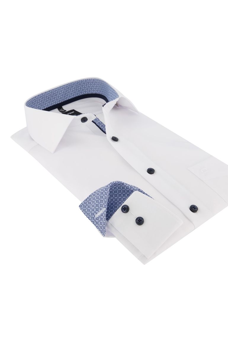 Overhemd Olymp mouwlengte 7 wit strijkvrij