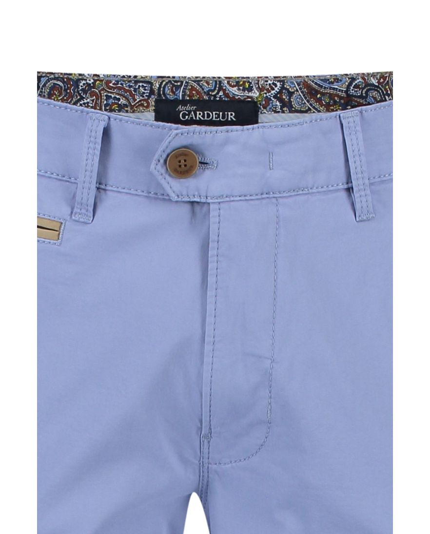 Gardeur chino Benny-S lichtblauw