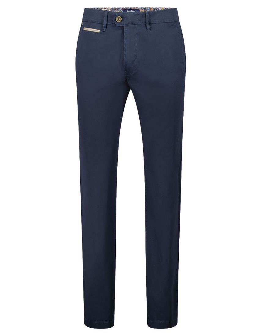 katoenen broek Gardeur Benny donkerblauw