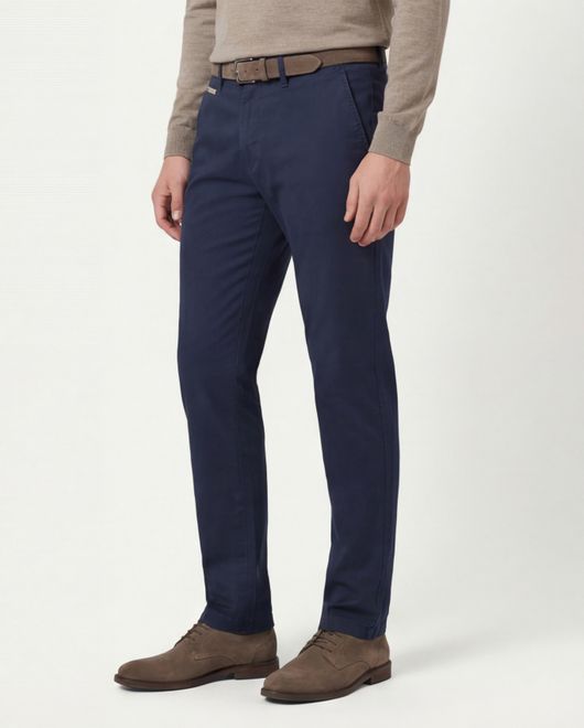 katoenen broek donkerblauw Gardeur Benny