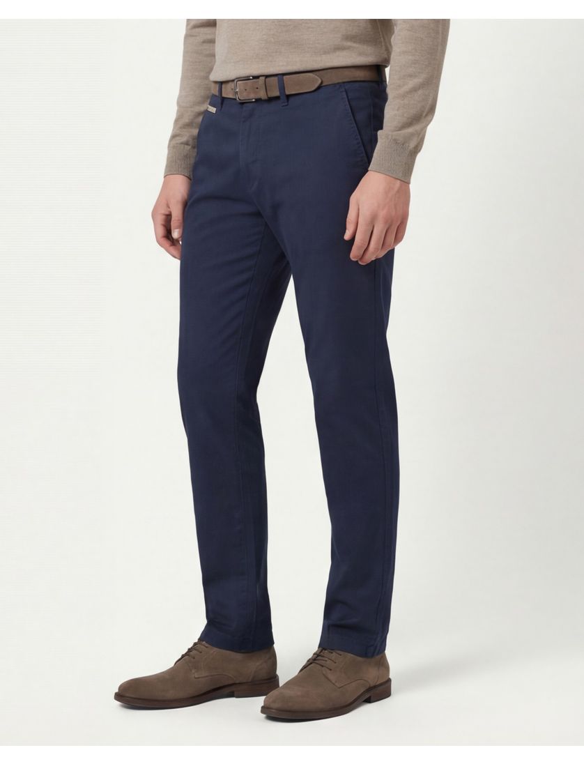 katoenen broek Gardeur Benny donkerblauw