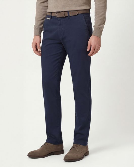 katoenen broek donkerblauw Gardeur Benny