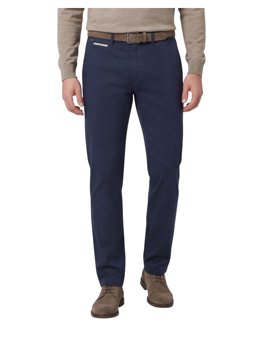 katoenen broek Gardeur Benny donkerblauw