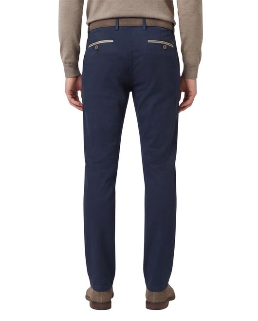 katoenen broek donkerblauw Gardeur Benny