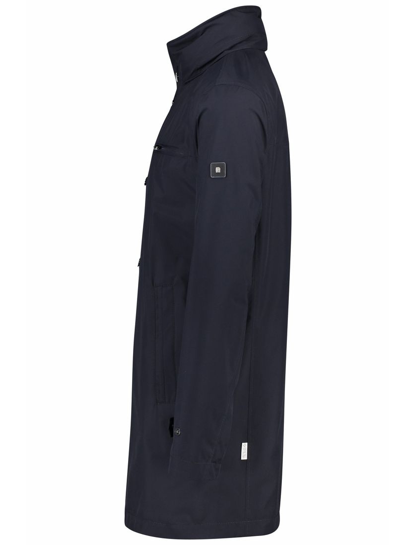 Jas donkerblauw Pierre Cardin Gore-Tex capuchon afneembaar