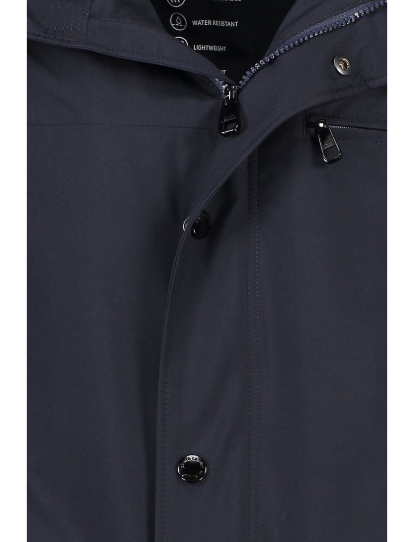 Jas donkerblauw Pierre Cardin Gore-Tex capuchon afneembaar