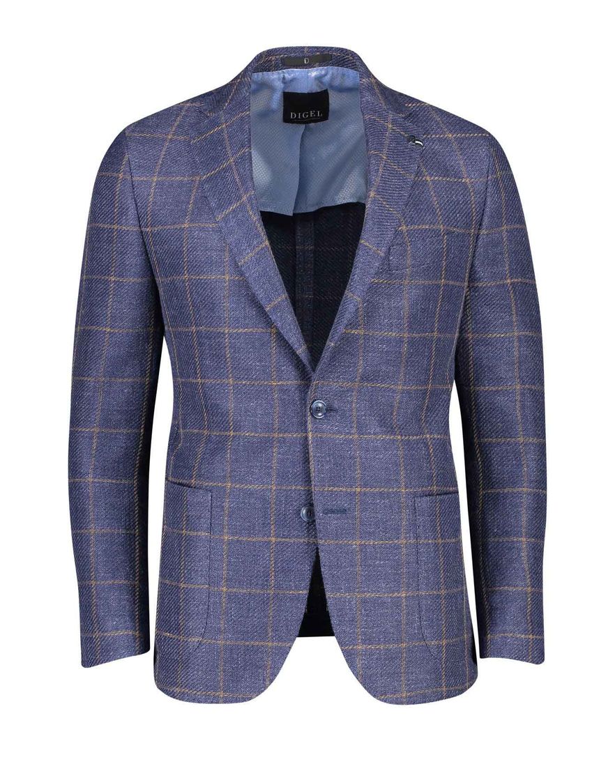 Digel colbert Edward blauw geruit