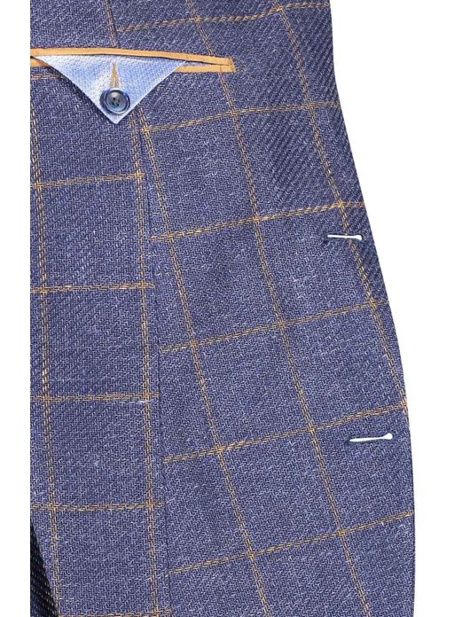 Digel colbert Edward blauw geruit