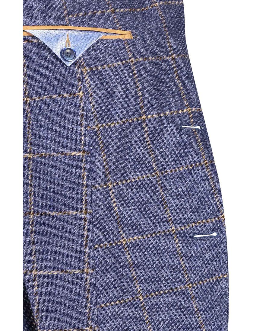 Digel colbert Edward blauw geruit