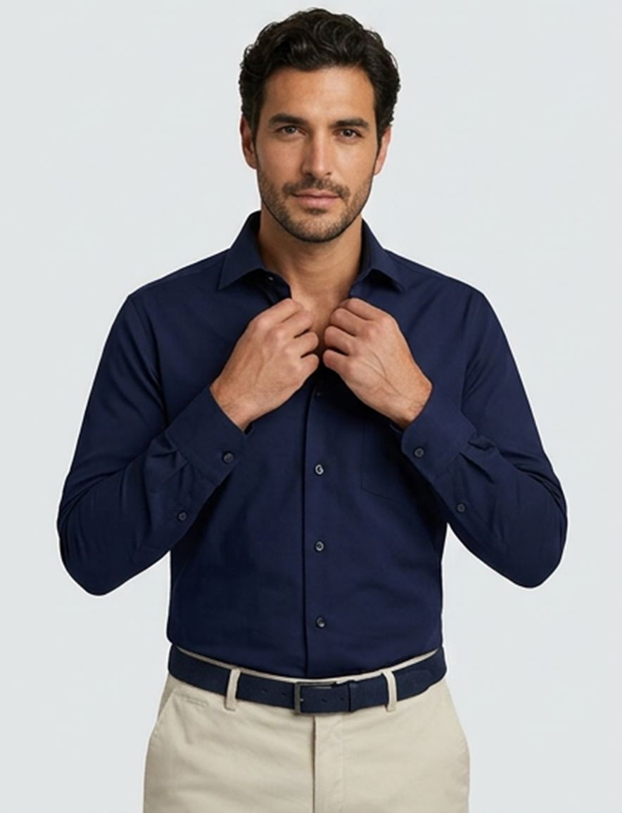 Overhemd Seidensticker Regular navy