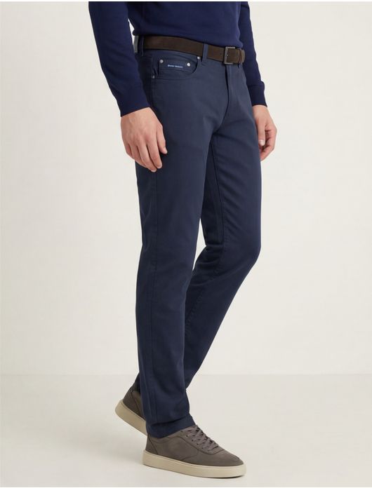 Pierre Cardin 5-pocket broek donkerblauw