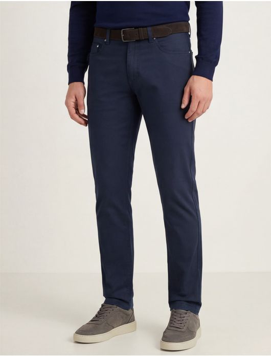 Pierre Cardin 5-pocket broek donkerblauw