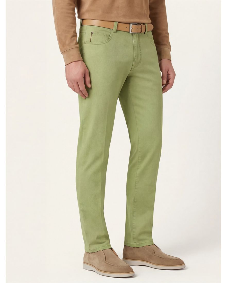 Meyer 5-pocket Diego appelgroen