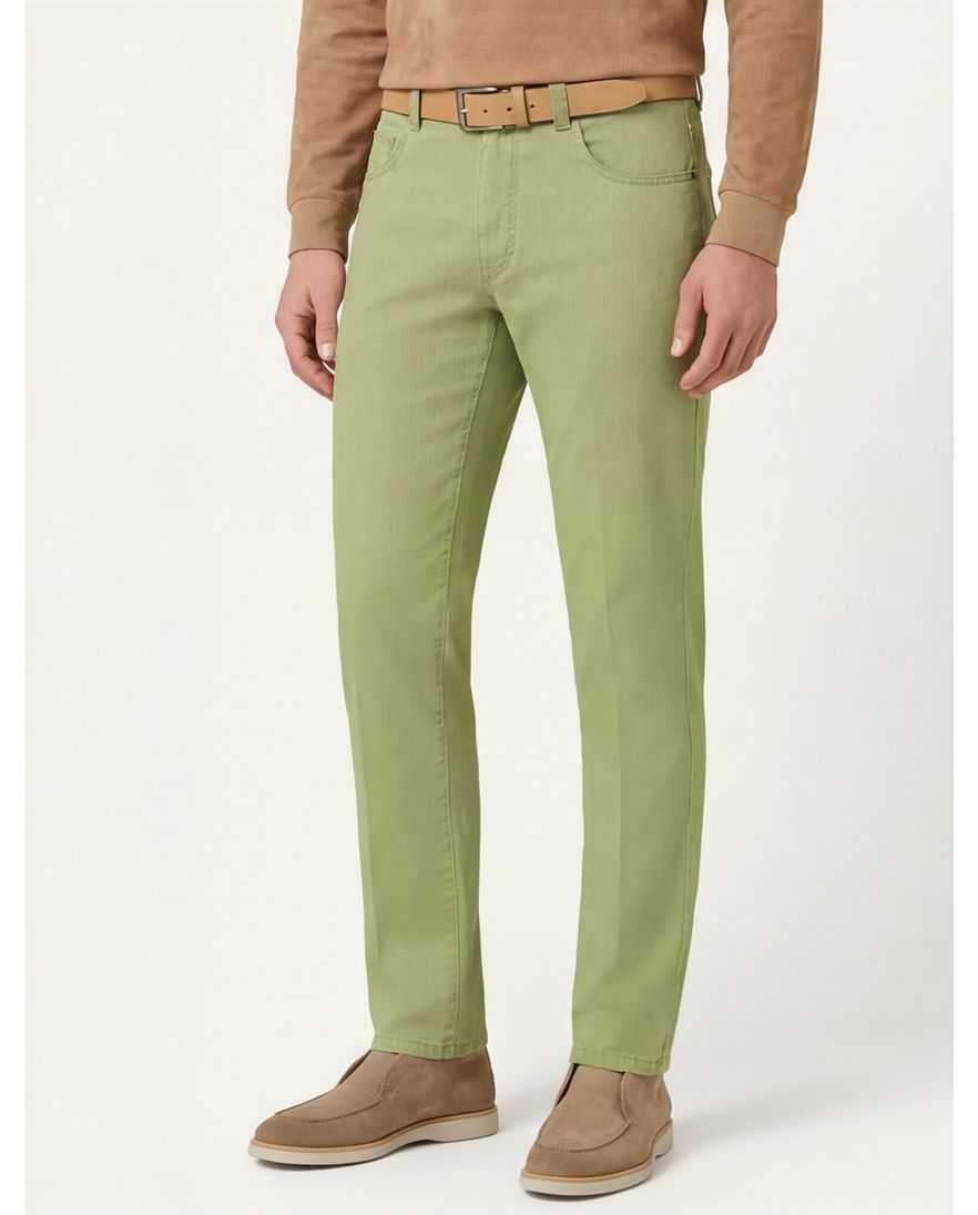 Meyer 5-pocket Diego appelgroen