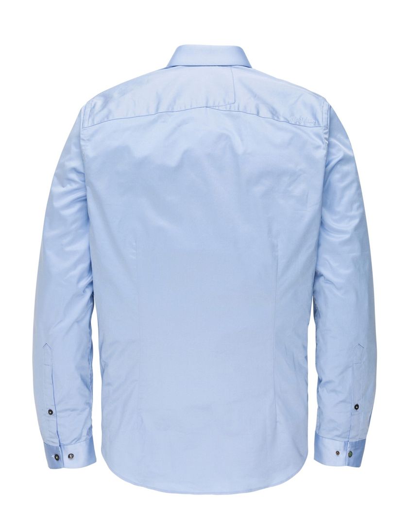 Cast Iron slim fit overhemd lichtblauw effen katoen