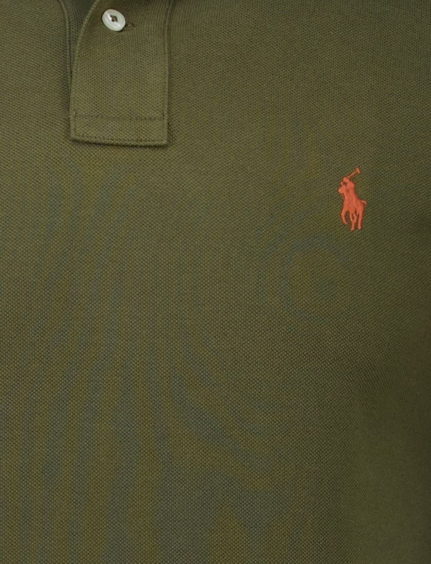 katoenen Poloshirt Ralph Lauren groen effen pique