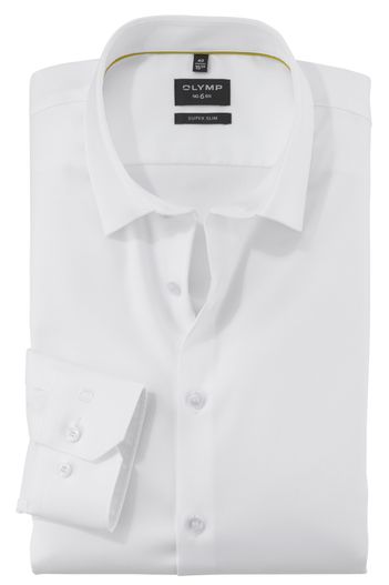 Olymp Olymp overhemd wit super slim fit katoen