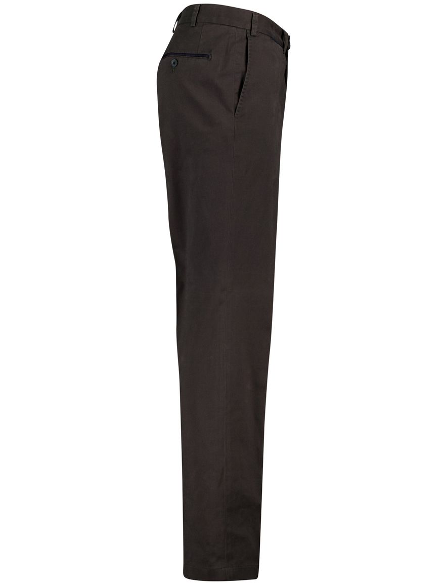 Hiltl pantalon antraciet katoen effen normale fit