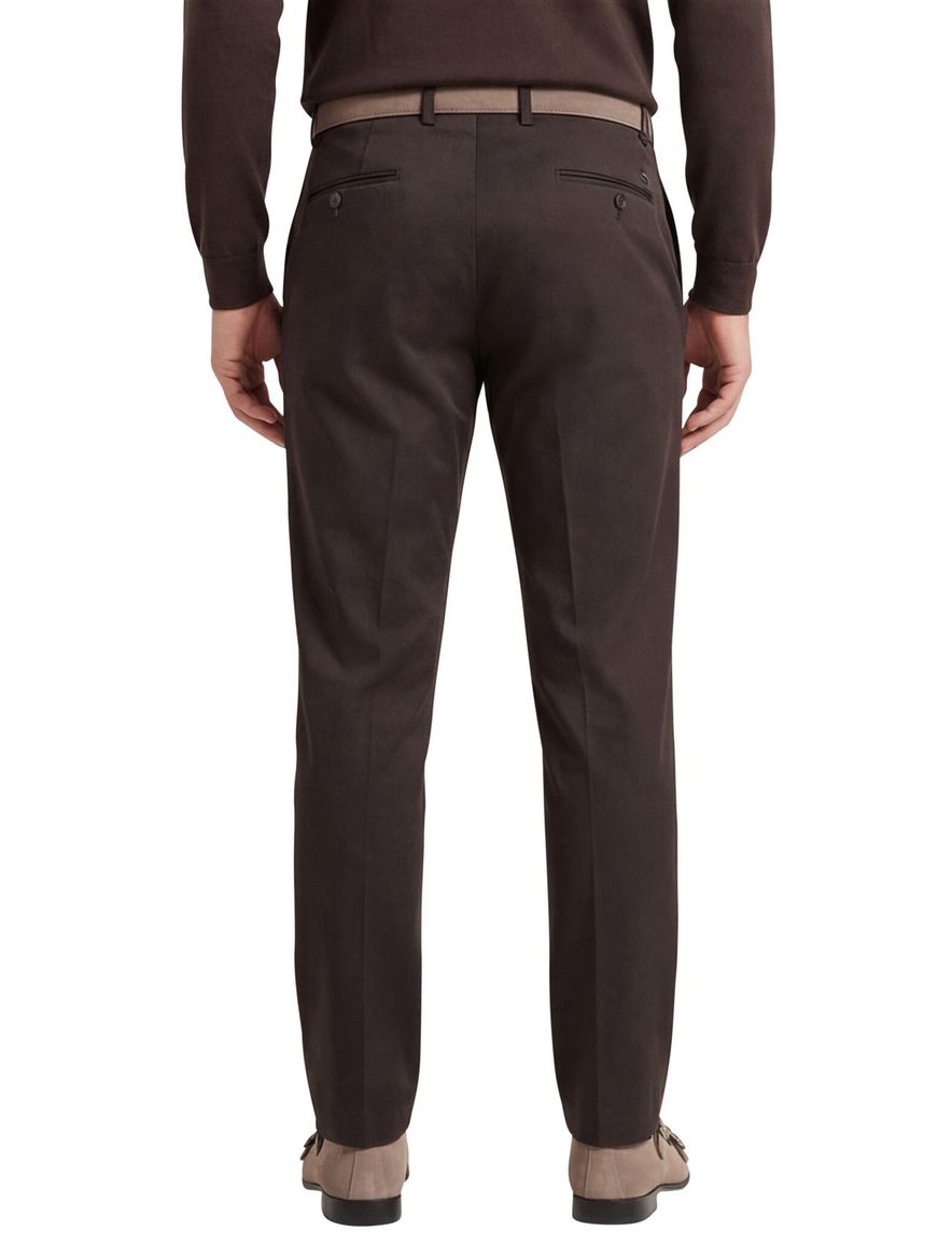 Hiltl pantalon antraciet katoen effen normale fit