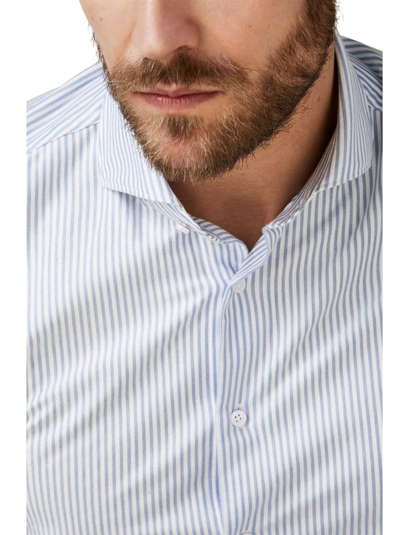 Overhemd Profuomo blauw gestreept Sky Blue