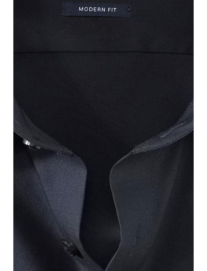 Olymp overhemd donkerblauw strijkvrij Modern Fit