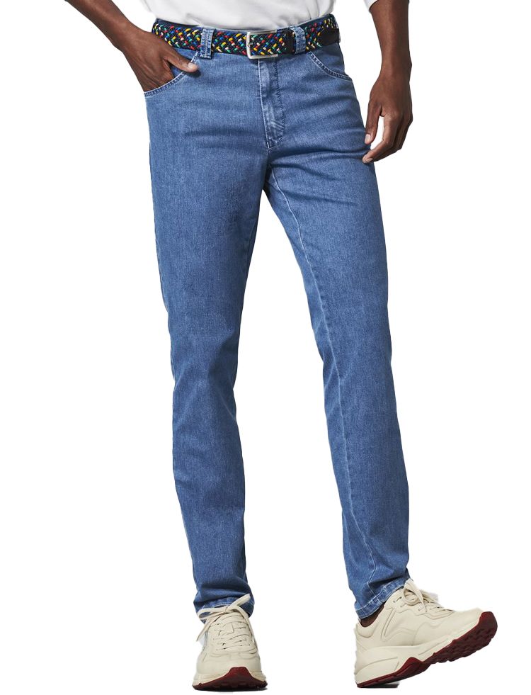 Meyer Dublin flatfront licht blauw jeans