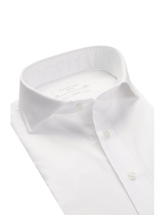 Overhemd Profuomo Sky Blue Slim Fit wit royal oxford