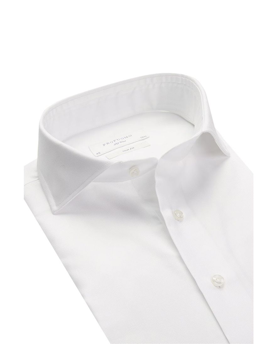 Overhemd Profuomo Sky Blue Slim Fit wit royal oxford