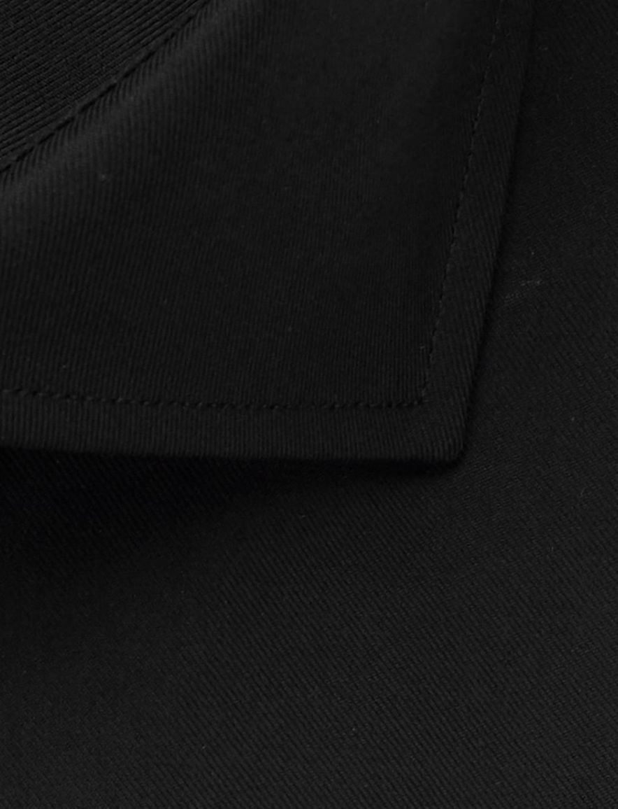 Profuomo Slim Fit overhemd royal twill zwart